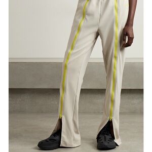 TrueCasuals zip-detailed recycled-jersey flared track pants
